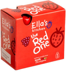 Ella's Kitchen Bio piros gyümölcsös püré multipack - 450g