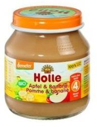Holle Bio alma-banán bébiétel 4 hónapos kortól - 125g