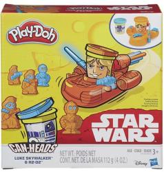 Hasbro Play-Doh Can-Heads - Star Wars: Luke Skywalker és R2-D2 tégelyfej gyurmafigura készlet (B2536)