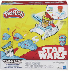 Hasbro Play-Doh Can-Heads - Star Wars: Luke Skywalker és Snowtrooper tégelyfej gyurmafigura készlet (B2918)