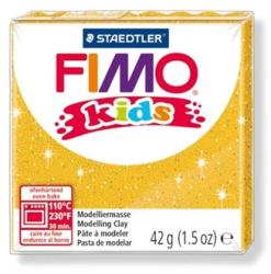 FIMO Kids égethető gyurma - Glitteres arany - 42 g (FM8030112)