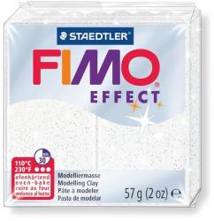 FIMO Effect égethető gyurma - Csillámos fehér - 56 g (FM8020052)