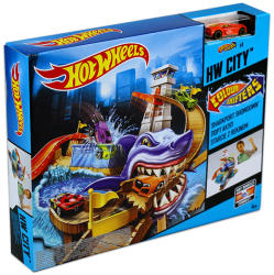 Mattel Hot Wheels - City - Cápatámadás színváltós kisautók pálya (BGK04)