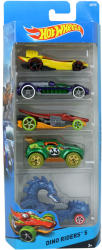 Mattel Hot Wheels - City - Dino Riders 5 (5db-os kisautó készlet)