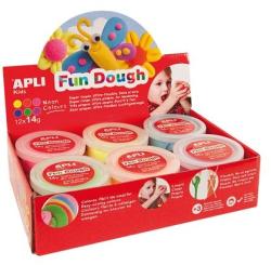 APLI Fun Dough gyurma display - Különleges színek - 168 g (LCA13452)