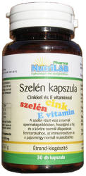NutriLAB Szelén kapszula cinkkel és E-vitaminnal 30 db
