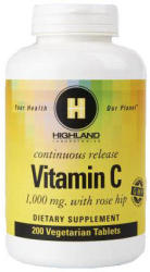 Highland Laboratories Vitamin C 1000 mg 200 db