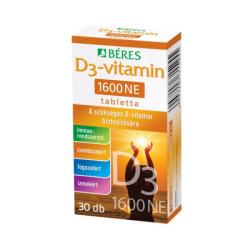BÉRES D3-Vitamin 1600 Tabletta 30 db