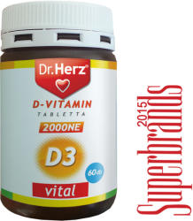 Dr. Herz D3-Vitamin 2000 NE tabletta 60 db