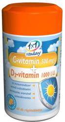1x1 Vitaday C-Vitamin 500 mg+D3-Vitamin 1000NE rágótabletta 60 db
