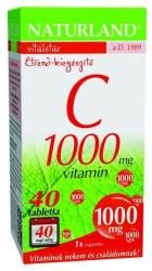 Naturland C-Vitamin 1000 mg tabletta 40 db