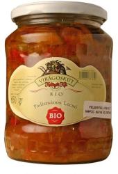Virágoskút Biogazdaság Bio Padlizsános Lecsó 650 g/720 ml