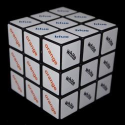 Rubik Szöveg kocka 3x3 - színes (516100)