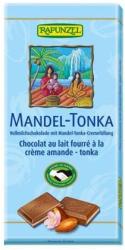 RAPUNZEL Bio Tejcsokoládé Mandula-Tonka Krémmel Töltve 37% 100 g