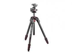 Manfrotto 190 Go! Carbon 4 Section Tripod with 496RC2 Ball Head (MK190GOC4TB-BH)