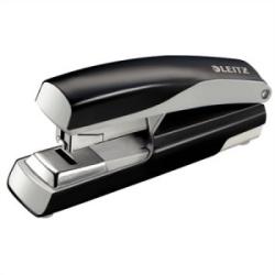 Leitz Tűzőgép, nagyteljesítményű, 24/8, 40 lap, lapos tűzés, LEITZ Nexxt 5523 , fekete (E55230095)