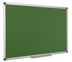 Krétás tábla, zöld felület, nem mágneses, 120x240 cm, alumínium keret (VVK07)