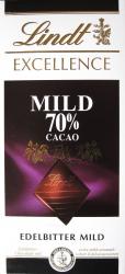 Lindt Excellence Mild 70% Cacao étcsokoládé 100 g