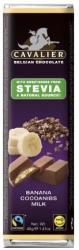 CAVALIER Tejcsokoládé Banán Krémmel És Kakaó Darabokkal Steviával Édesítve 40 g