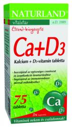 Naturland Kalcium + D3-vitamin 75 db