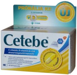Cetebe Immuntrio C-vitamin + D-vitamin + Cink kapszula 60 db