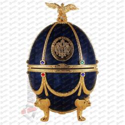 Russian Carskaja Imperial Collection Faberge Egg Sapphire Disagne vodka 0,7 l