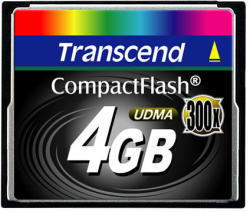 Transcend CompactFlash 4GB 300x (CF) (TS4GCF300)