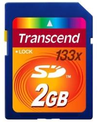 Transcend SecureDigital 2GB 133x (SD) (TS2GSD133)