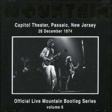 Mountain Live Capitol Theatre, Passaic, New Jersey 28.12. 1974