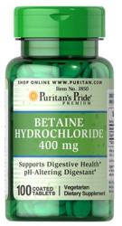 Puritan's Pride Betaine Hydrochloride 400 mg tabletta 100 db