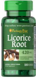 Puritan's Pride Licorice Root 420 mg - Édesgyökér kapszula 100 db