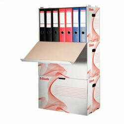 ESSELTE Archiválókonténer, karton, előre nyíló, iratrendezőnek, ESSELTE Standard, fehér (E10964) (10964)