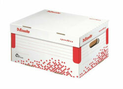 ESSELTE Archiválókonténer, S méret, újrahasznosított karton, ESSELTE Speedbox, fehér (E623911) (623911)