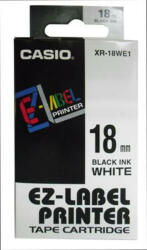 Casio Feliratozógép szalag, 18 mm x 8 m, CASIO, fehér-fekete (GCIR-18WE1) (XR 18 WE1)