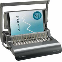 Fellowes Spirálozógép, műanyag spirálkötéshez, manuális, 500 lap, FELLOWES Quasar+ (IFW56277) (5627701)
