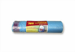 TUTI Szemeteszsák, zárószalagos, 40 l, 15 db, 55x62 cm, 14 &mikro; , TUTI, kék (KHT199) (PDP_341)