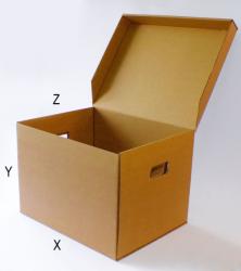 Archiváló / költöző karton doboz (5db gyűrűs dossziéhoz)