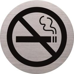 HELIT Információs tábla, rozsdamentes acél, HELIT, tilos a dohányzás - irodaszer-aruhaz