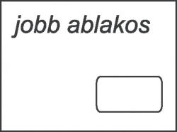 Lc6 öntapdós Ablakos Bny. Boríték