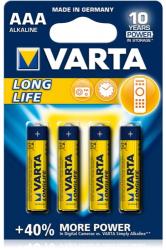 VARTA AAA LR03 MN2400 Micro Longlife 1.5V tartós alkáli elem (4008496525119)