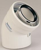 Immergas Ø 60/100 mm-es, 45°-os ív (3.012095)
