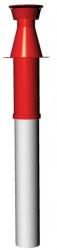 Ricom Gas 80/125-ös Tetőátvezető készlet - vörös (PP80/125DDBR) - meleget