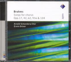WARNER Johannes Brahms: Songs for Chorus