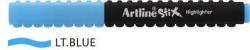 Artline Textmarker ARTLINE Stix, varf tesit 1.0-4.0mm - albastru deschis (ETX-600-LBL)