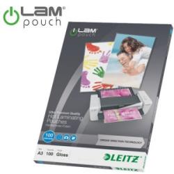 LEITZ iLam A3 fényes lamináló fólia UDT technológiával, 100 mikron, 100 db (E74870000)
