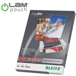 LEITZ iLam A3 fényes lamináló fólia UDT technológiával, 175 mikron, 100 db (E74900000)