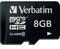 Verbatim microSDHC Premium 8GB C10/U1 44012