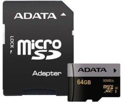 ADATA microSDHC Premier Pro 64GB C10/UHS-I/U3 AUSDX64GUI3CL10-RA1
