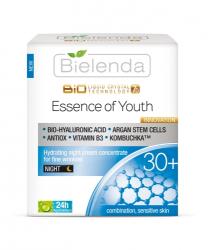 Bielenda Liquid Crystal Biotechnology 7D - Essence of Youth 30+ éjszakai krémkoncentrátum mimikai ráncok ellen 50 ml