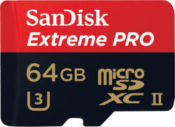SanDisk microSDXC Extreme Pro 64GB UHS-II/U3/C10 SDSQXPJ-064G-GN6M3/173318